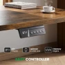 Превью L-Shaped Adjustable Height Desk with Charging Station — Standing Desk, SIAGO