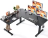 Превью L-Shaped Adjustable Height Desk with Charging Station — Standing Desk, SIAGO