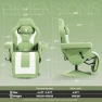 Превью Racing Style Gaming Recliner Chair with Massage Lumbar Support, Footrest, Cup Holder, Side Pouch, High Back Ergonomic... — Smart Chairs, Dowinx