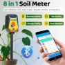 Превью Smart Soil Moisture Meter pH Salinity Tester 8 in 1 — Soil Moisture Sensor, CIZTADA
