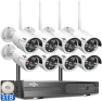 Превью Wireless Pro WiFi Security Camera System, 16CH 4K NVR Kit, Corded Powered 8Pcs 5MP CCTV Home Security Camera System for... — Security Camera, Hiseeu