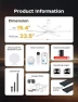 Превью 65 Inch Ultra-thin Smart Ceiling Fan with WiFi Alexa APP Remote Control, Whole Aluminum DC Motor and Blades, 6 Speed,... — Smart Fan, ECOiTEL