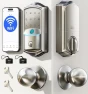 Превью Built-in WiFi Smart Lock with Fingerprint Keypad Deadbolt — Smart Lock, Veise