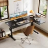 Превью Electric L Shaped Standing Desk — Standing Desk, OffiGo