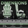 Превью Gaming Chair with Footrest, Adjustable Headrest, Massage Lumbar Support, and Reclining Function — Smart Chairs, Misolant
