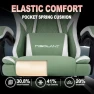 Превью Gaming Chair with Footrest, Adjustable Headrest, Massage Lumbar Support, and Reclining Function — Smart Chairs, Misolant