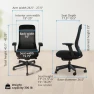 Превью High Back Ergonomic Office Chair with Lumbar Support, Mesh Back, 4D Armrests, and 40° Recline — Smart Chairs, UPLIFT DESK