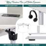 Превью L Shaped Electric Standing Desk with Drawers, Keyboard Tray, Power Outlets & LED Lights — Standing Desk, RedLemon