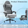Превью Massage Gaming Chair with Lumbar Support and Footrest — Smart Chairs, HOTOSYCH