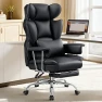 Превью Office Chair Comfy, Big and Tall Executive Leather Chair, High Back Ergonomic Wide Chair with Footrest, Reclining... — Smart Chairs, ALLGOD