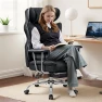 Превью Office Chair Comfy, Big and Tall Executive Leather Chair, High Back Ergonomic Wide Chair with Footrest, Reclining... — Smart Chairs, ALLGOD