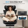 Превью Office Chair Comfy, Big and Tall Executive Leather Chair, High Back Ergonomic Wide Chair with Footrest, Reclining... — Smart Chairs, ALLGOD