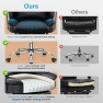 Превью Office Chair Comfy, Big and Tall Executive Leather Chair, High Back Ergonomic Wide Chair with Footrest, Reclining... — Smart Chairs, ALLGOD