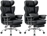 Превью Office Chair Comfy, Big and Tall Executive Leather Chair, High Back Ergonomic Wide Chair with Footrest, Reclining... — Smart Chairs, ALLGOD