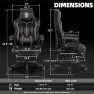 Превью Reclining Gaming Chair with Footrest and Massage — Smart Chairs, Vonesse