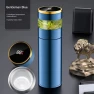 Ceramic Coated Insulated Cup with LED Temperature Display and Tea Infuser — Smart Water Bottle, OKHnsbg48