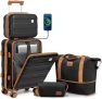Превью Carry on Luggage with Front Pocket and USB Port — Smart Luggage, imiomo