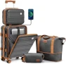 Превью Carry on Luggage with Front Pocket and USB Port — Smart Luggage, imiomo