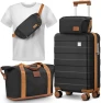 Превью Carry on Luggage with Front Pocket and USB Port — Smart Luggage, imiomo
