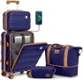 Превью Carry on Luggage with Front Pocket and USB Port — Smart Luggage, imiomo