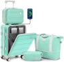 Превью Carry on Luggage with Front Pocket and USB Port — Smart Luggage, imiomo