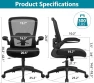 Превью Ergonomic Mesh Office Chair with Adjustable Lumbar Support and Flip-up Armrests — Smart Chairs, FelixKing