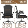 Превью Ergonomic Office Chair - High Back Desk Chair with Adjustable Lumbar Support, Breathable Mesh Back, 330LBS Capacity,... — Smart Chairs, Zeonsit