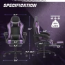 Превью Gaming Chair with Footrest and Massage Lumbar Support — Smart Chairs, Shahoo