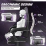 Превью Gaming Chair with Footrest and Massage Lumbar Support — Smart Chairs, Shahoo