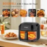 Превью Glass Air Fryer with Transparent Fry Bowl — Air Fryer, BOSWELL
