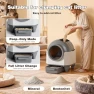 Превью AutoClean Litter Box - 90L Large Capacity for Multi-Cat Households — Self-Cleaning Litter Box, Greesum
