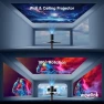 Превью Mini Projector with WiFi 6 and Bluetooth 5.4 Support 4K 1080P Auto Keystone 180° Rotatable — Smart Projector, wowlink