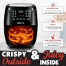 Превью 6 Qt Air Fryer with Digital Display and 12 Presets — Air Fryer, Gourmia
