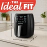 Превью 6 Qt Air Fryer with Digital Display and 12 Presets — Air Fryer, Gourmia