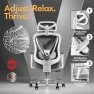 Превью Ergonomic Mesh Office Chair with 3D Adjustable Lumbar Support and 3D Armrests, V-Shaped Back, Adjustable Desk Chair for... — Smart Chairs, HOLLUDLE