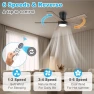 Превью Low Profile Ceiling Fan with Lights — Smart Fan, Lorpies