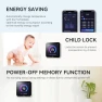 Превью Programmable Thermostat with Touch Screen, WiFi Smart Home Thermostat for AC and Heating — Smart Thermostat, vine