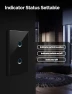 Превью Smart Light Switch Touch Glass Design 2 Gang — Smart Switch, MOES