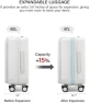 Превью 20 Inch Expandable Carry On Luggage with Cup Holder — Smart Luggage, Hanke