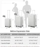 Превью 20 Inch Expandable Carry On Luggage with Cup Holder — Smart Luggage, Hanke