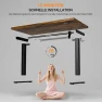 Превью Electric Standing Desk, Height Adjustable Home Office Desk with Memory Presets & Cable Management, Rustic Brown Sit... — Standing Desk, Acrolix