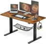 Превью Electric Standing Desk, Height Adjustable Home Office Desk with Memory Presets & Cable Management, Rustic Brown Sit... — Standing Desk, Acrolix