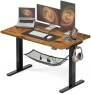 Превью Electric Standing Desk, Height Adjustable Home Office Desk with Memory Presets & Cable Management, Rustic Brown Sit... — Standing Desk, Acrolix