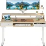 Превью Electric Standing Desk with 2 Drawers & Large Keyboard Tray — Standing Desk, HUANUO