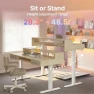 Превью Electric Standing Desk with 2 Drawers & Large Keyboard Tray — Standing Desk, HUANUO