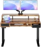 Превью Electric Standing Desk with 2 Drawers & Large Keyboard Tray — Standing Desk, HUANUO