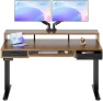 Превью Electric Standing Desk with 2 Drawers & Large Keyboard Tray — Standing Desk, HUANUO