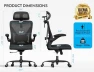 Превью Ergonomic Office Chair - X-Shaped Computer Desk Chair Comfy — Smart Chairs, Ergalithic