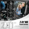 Превью Smart Watch with 2.01" HD Touchscreen, Bluetooth Calling, 120+ Sports Modes, 24/7 Heart Rate & Sleep Monitoring, IP67... — Fitness Tracker, ganopterygon
