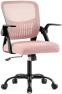 Превью Home Office Desk Chair - Ergonomic Mid Back with Lumbar Support & Rocking Mode — Smart Chairs, DUMOS